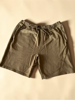 Eddie Bauer Men’s Lounge Shorts | XL | Soft Knit Sleepwear Shorts | Olive Green
